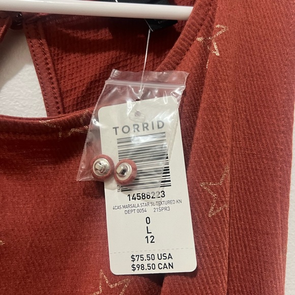 Marsala Stars Textured Knit Culotte Jumpsuit - Picture 6 of 7